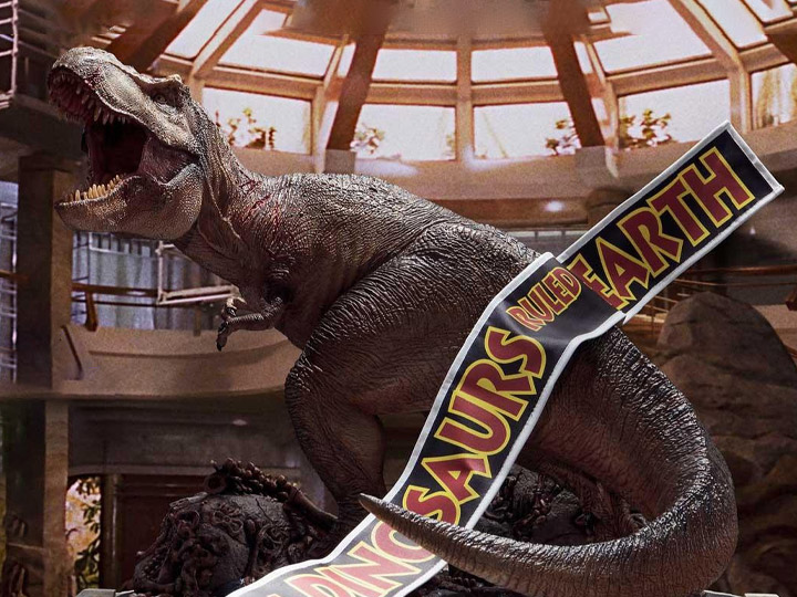Jurassic Park Legacy Museum Collection T-Rex in Rotunda Statue Gallery Image 1