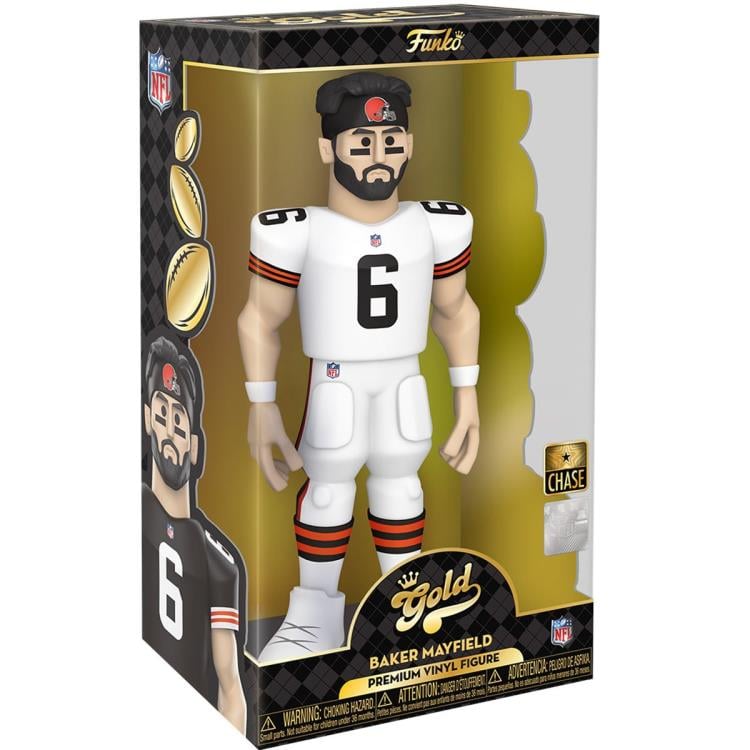 NFL: Cleveland Browns Gold Baker Mayfield 12-Inch Premium Vinyl Figure (Chase) Gallery Image 4