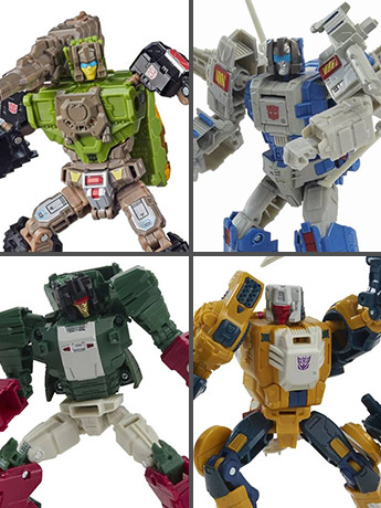 Transformers Generations Retro Headmasters Deluxe Wave 2 Set of 4 Figures Gallery Image 2
