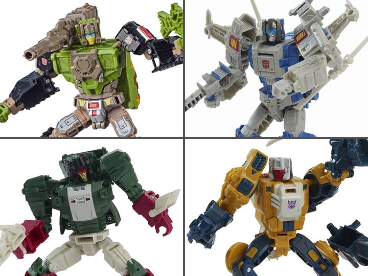 Transformers Generations Retro Headmasters Deluxe Wave 2 Set of 4 Figures Gallery Image 1
