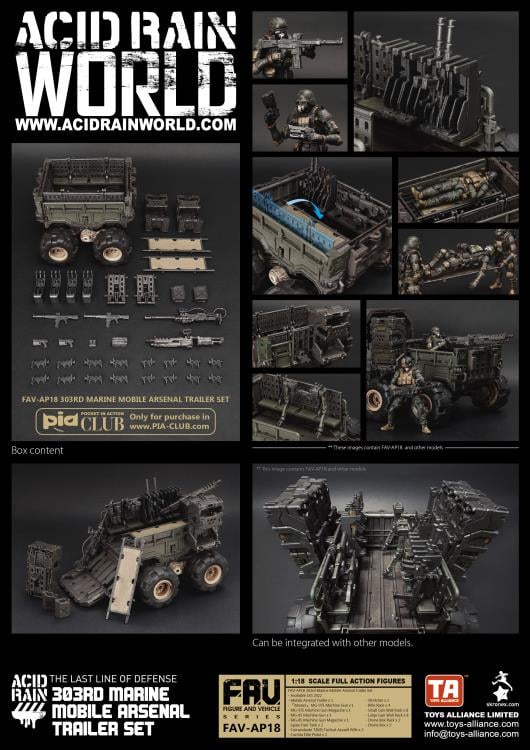 アシッドレイン　ACID RAIN 第303海兵隊 3個セット　パワーアーマー Acid Rain FAV-AP18 303rd Marine Mobile Arsenal Trailer Set