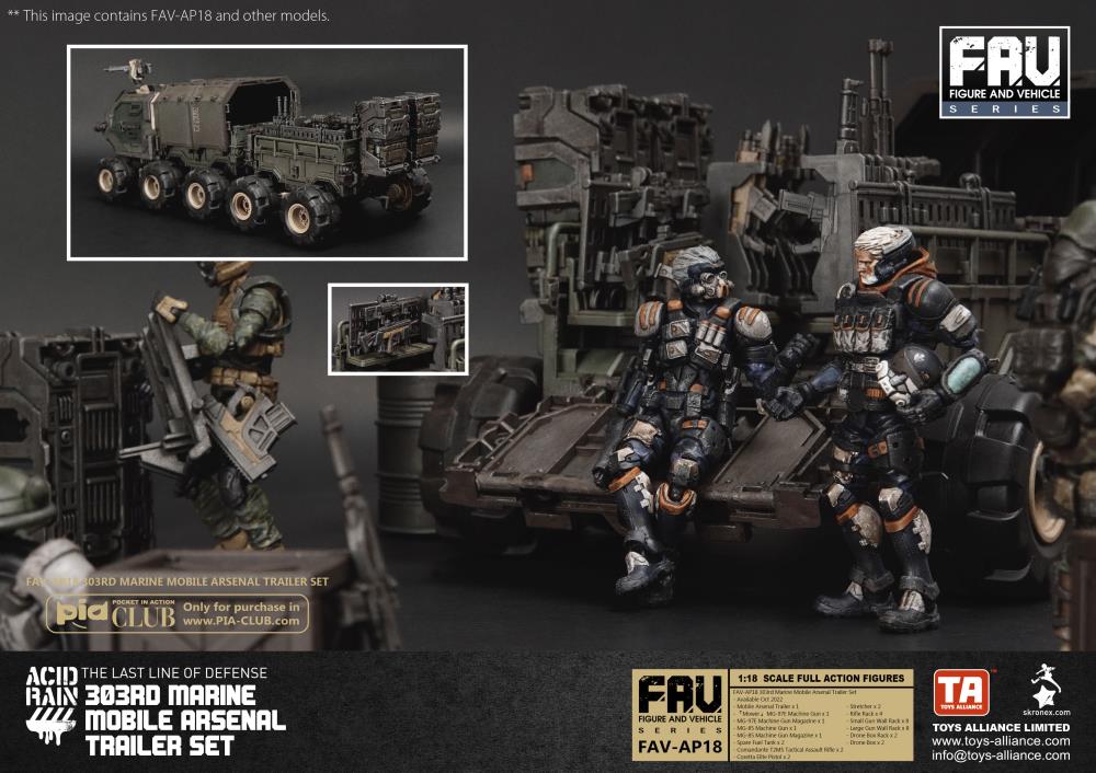Acid Rain FAV-AP18 303rd Marine Mobile Arsenal Trailer Set