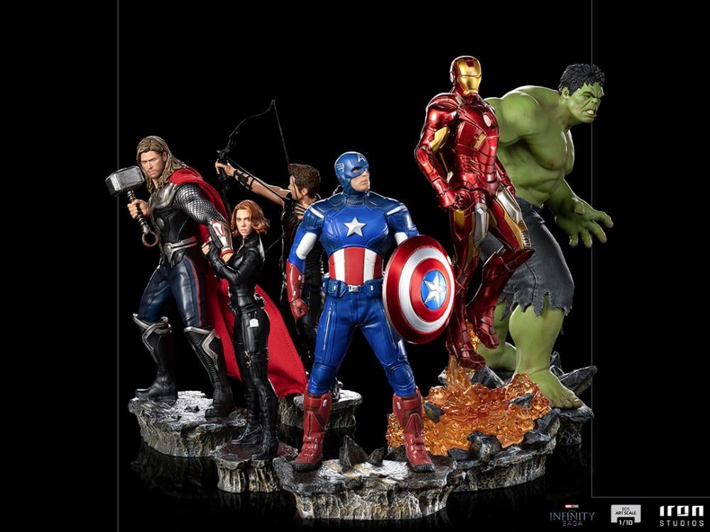 The Infinity Saga Battle Diorama Series Hawkeye (Battle of New York) 1/10 Art Scale Limited Edition Statue Gallery Image 8