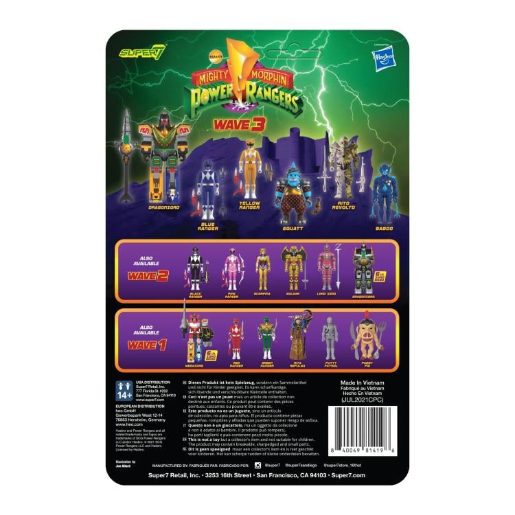 Mighty Morphin Power Rangers ReAction Blue Ranger Figure Gallery Image 6