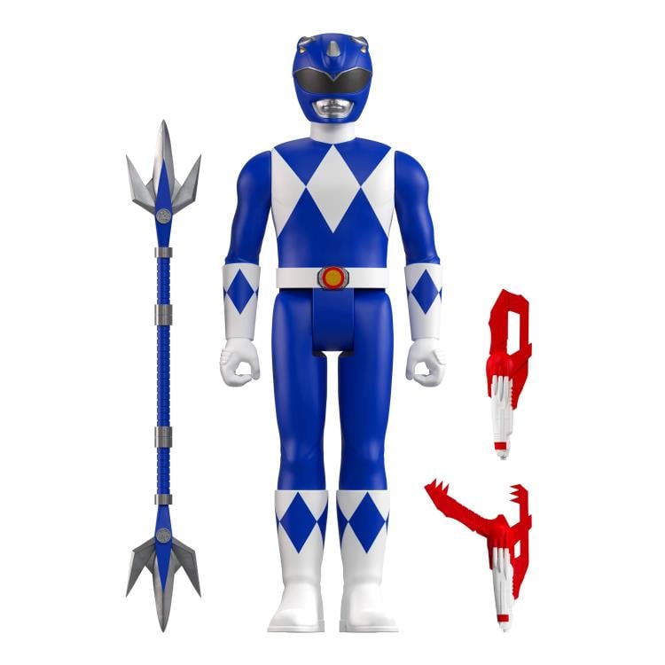 Mighty Morphin Power Rangers ReAction Blue Ranger Figure Gallery Image 3