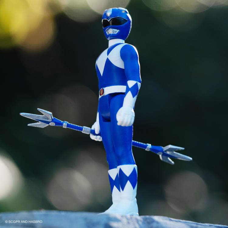 Mighty Morphin Power Rangers ReAction Blue Ranger Figure Gallery Image 4