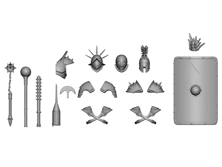 Combatants Quartermasters 1/12 Scale Figure Grey Accessories Set (Ver. D) Gallery Image 1