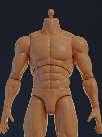 Male 1/6 Scale Muscle Body Gallery Image 2