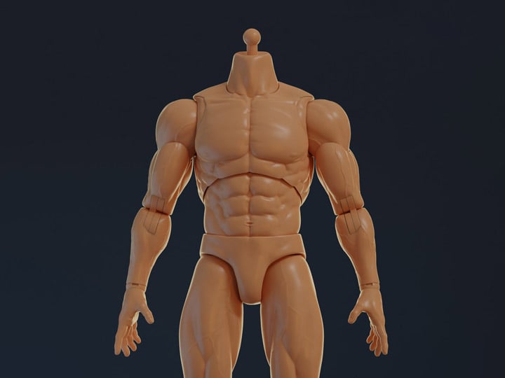 Male 1/6 Scale Muscle Body Gallery Image 1