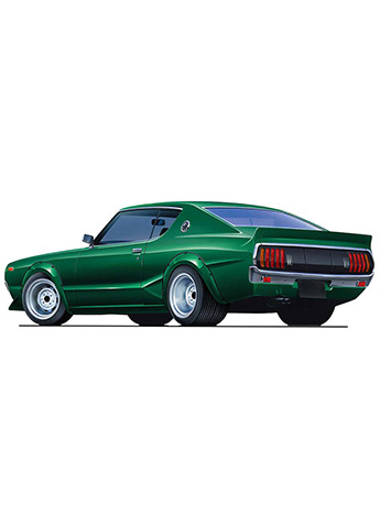 Nissan Kenmeri Skyline HT 2000GT-R 1/24 Scale Model Kit (#10) Gallery Image 2