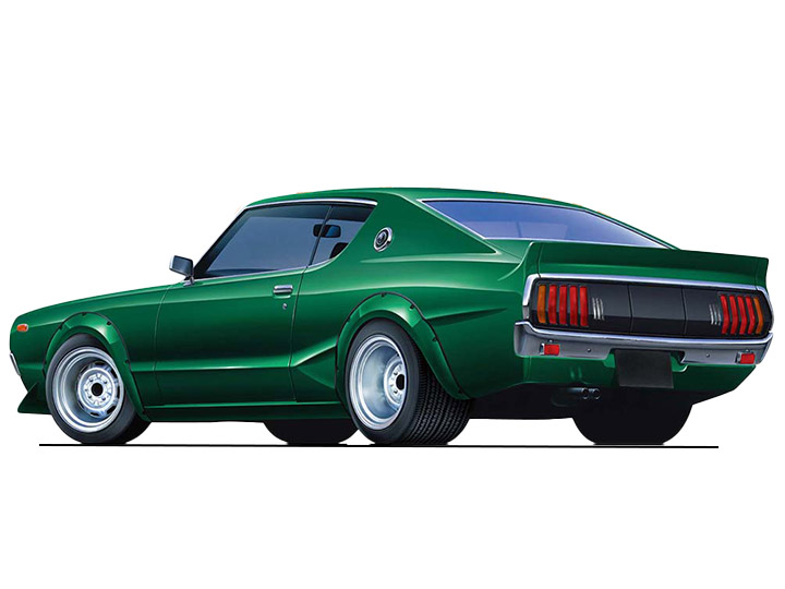 Nissan Kenmeri Skyline HT 2000GT-R 1/24 Scale Model Kit (#10) Gallery Image 1