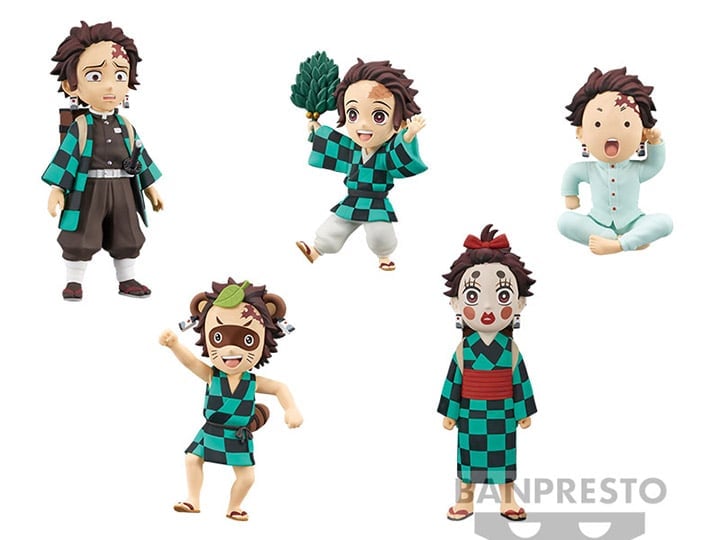 Demon Slayer: Kimetsu no Yaiba World Collectable Figure Tanjiro Kamado Collection Set of 5 Figures Gallery Image 1