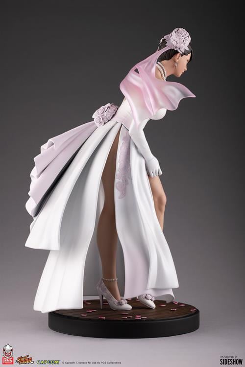 ストリートファイター Pcsチュンリー白いウェディングドレススタチューフィギュア Street Fighter V Wedding Chun-Li Season Pass 1/4 Scale Collector