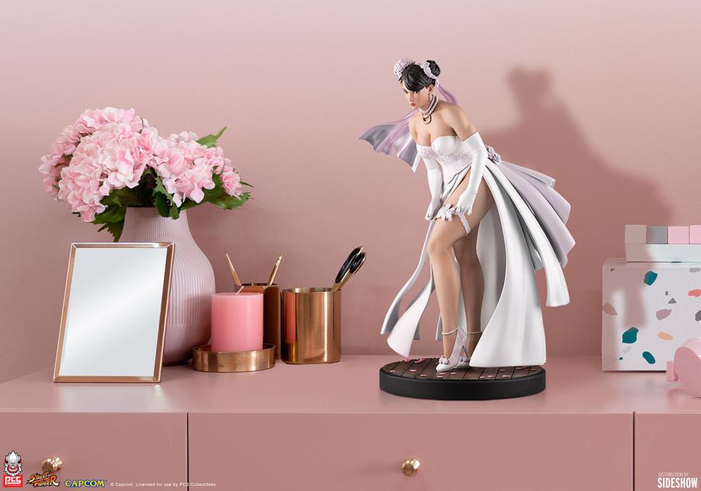 ストリートファイター Pcsチュンリー白いウェディングドレススタチューフィギュア Street Fighter V Wedding Chun-Li Season Pass 1/4 Scale Collector