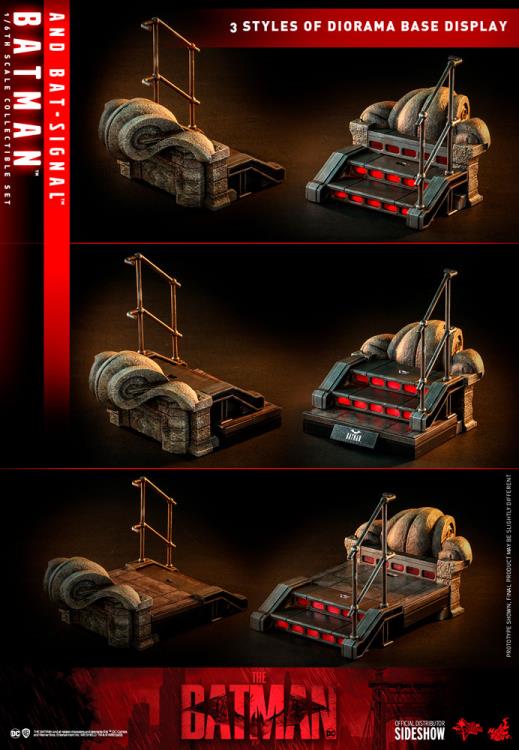 The Batman MMS641 Batman & Bat-Signal 1/6th Scale Collectible Figure Set Gallery Image 21