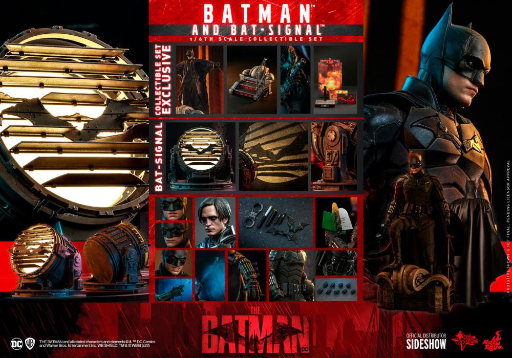 The Batman MMS641 Batman & Bat-Signal 1/6th Scale Collectible Figure Set Gallery Image 22