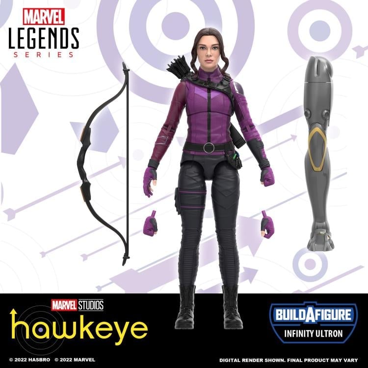 Hawkeye Marvel Legends Kate Bishop Action Figure (Infinity Ultron BAF) Gallery Image 7