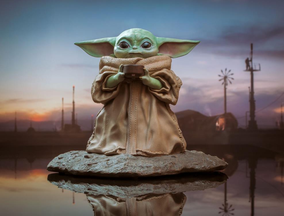 The Mandalorian Milestones The Child with Soup 1/2 Scale Limited Edition Statue Gallery Image 3