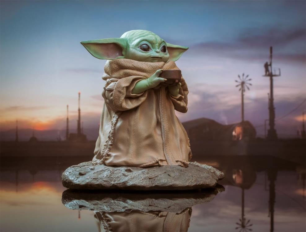 The Mandalorian Milestones The Child with Soup 1/2 Scale Limited Edition Statue Gallery Image 4