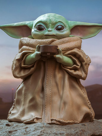 The Mandalorian Milestones The Child with Soup 1/2 Scale Limited Edition Statue Gallery Image 2