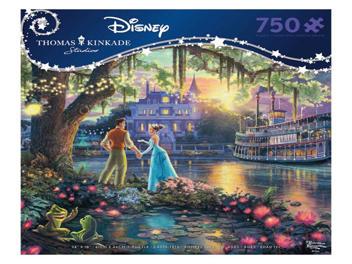 Thomas Kinkade Disney The Princess and the Frog 750-Piece Puzzle Gallery Image 1