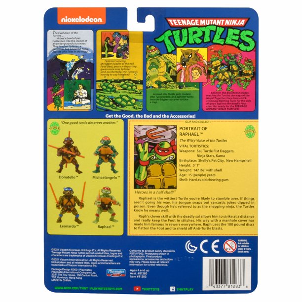 Teenage Mutant Ninja Turtles Classic Basic Raphael Exclusive Figure Gallery Image 5