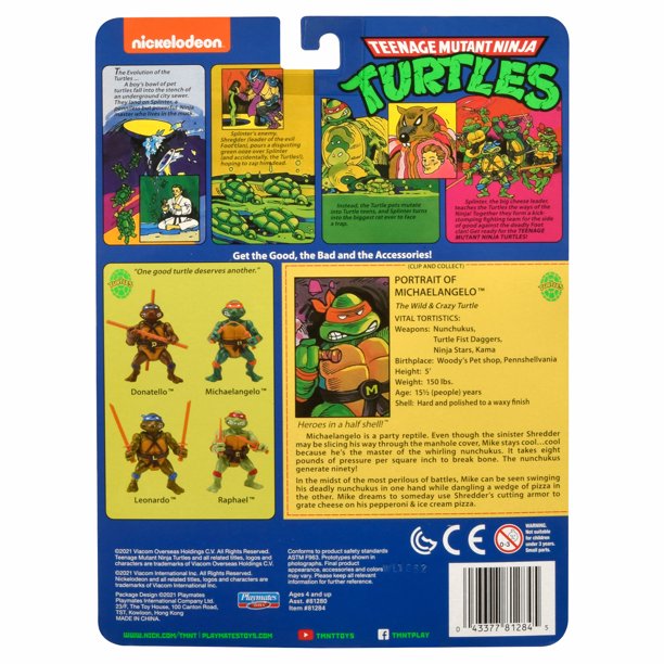 Teenage Mutant Ninja Turtles Classic Basic Michelangelo Exclusive Figure Gallery Image 5