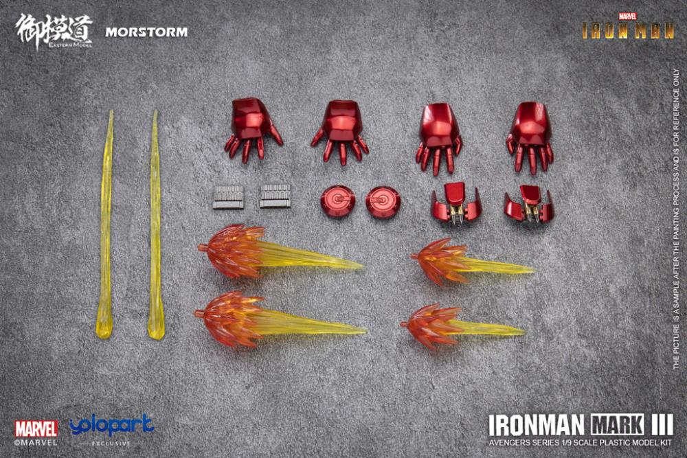 Iron Man Mark III (Deluxe Ver.) 1/9 Scale Model Kit Gallery Image 15