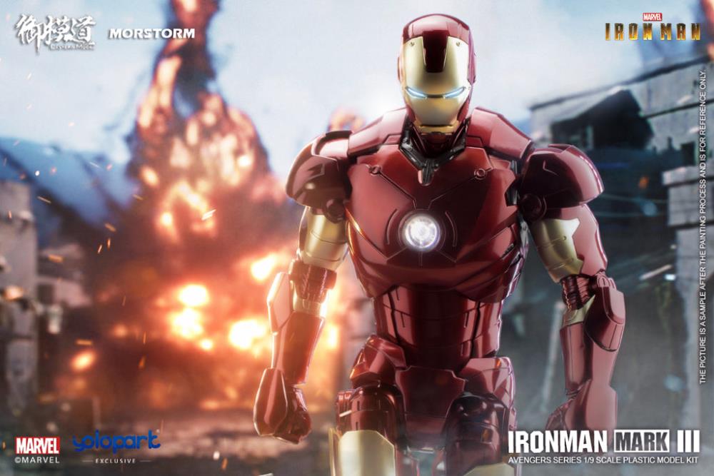 Iron Man Mark III (Deluxe Ver.) 1/9 Scale Model Kit Gallery Image 24