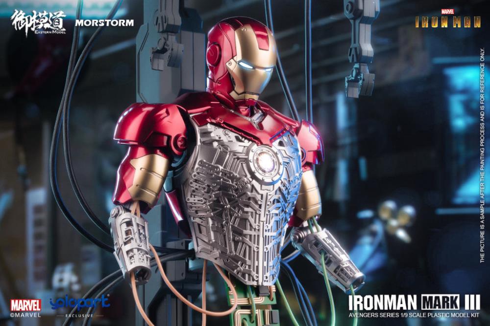 Iron Man Mark III (Deluxe Ver.) 1/9 Scale Model Kit Gallery Image 21