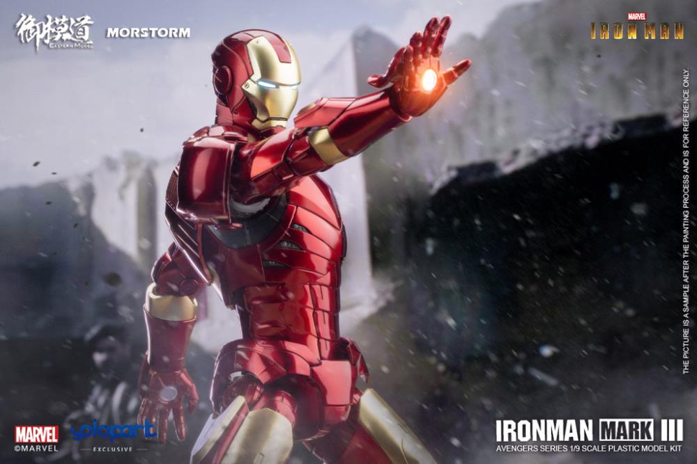 Iron Man Mark III (Deluxe Ver.) 1/9 Scale Model Kit Gallery Image 26
