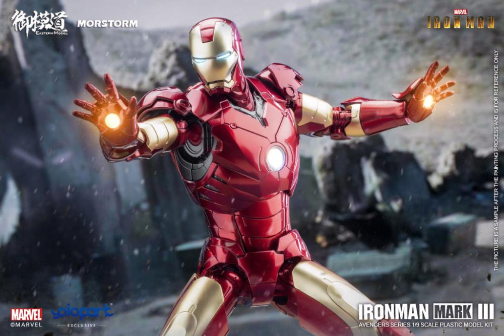Iron Man Mark III (Deluxe Ver.) 1/9 Scale Model Kit Gallery Image 25