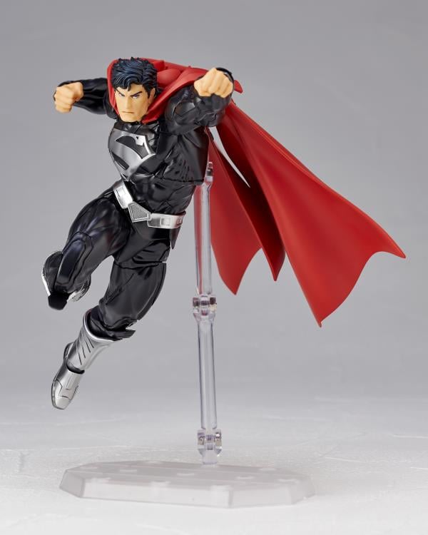 DC Comics: The New 52 Amazing Yamaguchi Revoltech No.027EX Superman (Black Suit) Action Figure Gallery Image 9