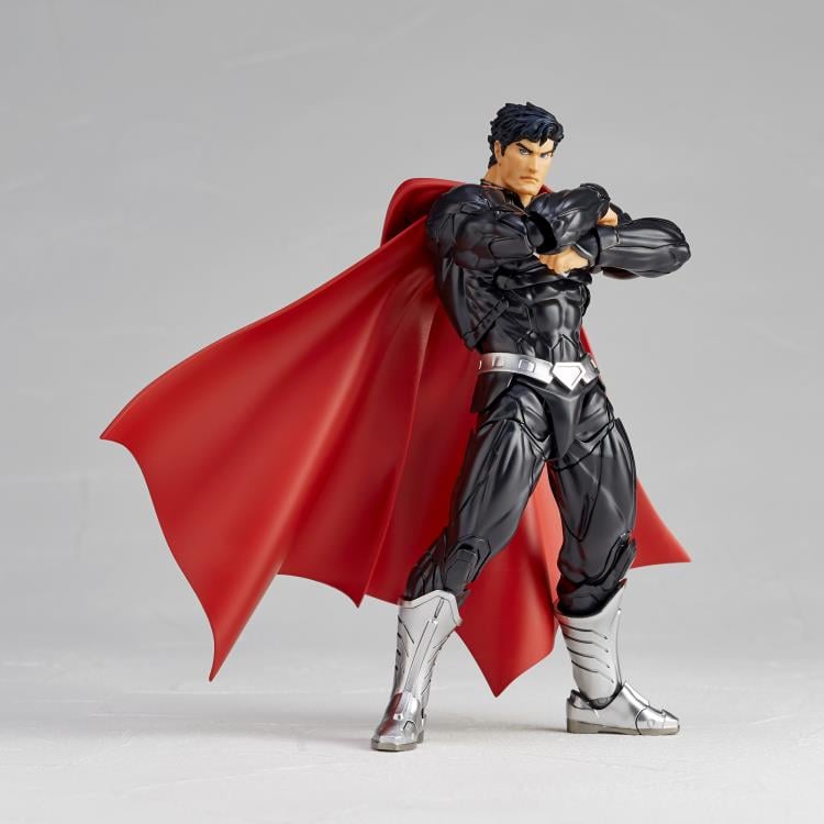 DC Comics: The New 52 Amazing Yamaguchi Revoltech No.027EX Superman (Black Suit) Action Figure Gallery Image 4