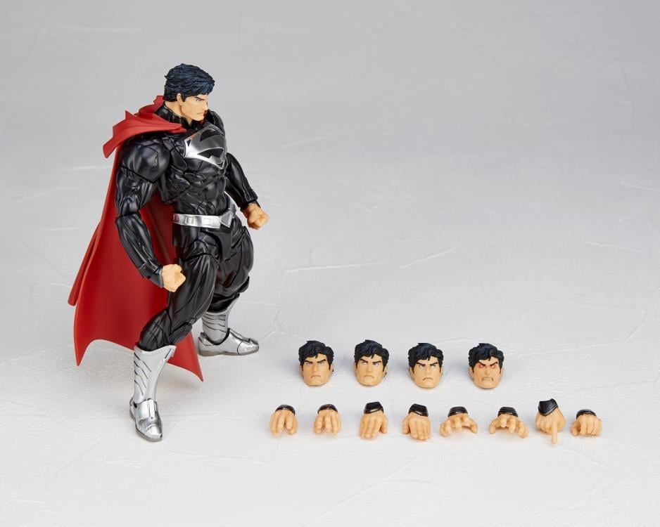 DC Comics: The New 52 Amazing Yamaguchi Revoltech No.027EX Superman (Black Suit) Action Figure Gallery Image 17
