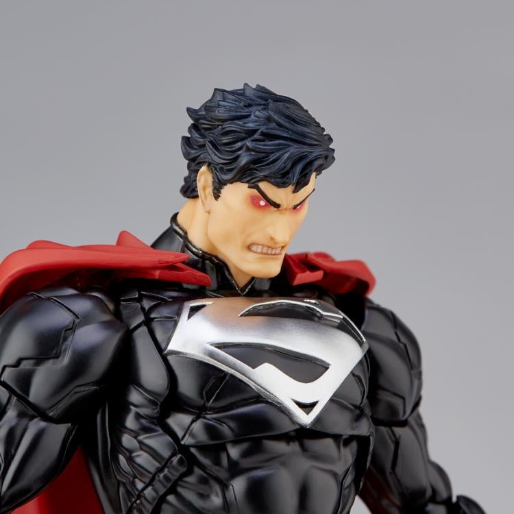 DC Comics: The New 52 Amazing Yamaguchi Revoltech No.027EX Superman (Black Suit) Action Figure Gallery Image 16