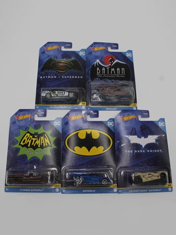 DC Comics Batman Hot Wheels Mix 1 Set of 5 Cars Gallery Image 2