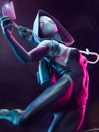 Marvel Premium Format Ghost-Spider (Spider-Gwen) Statue Gallery Image 2
