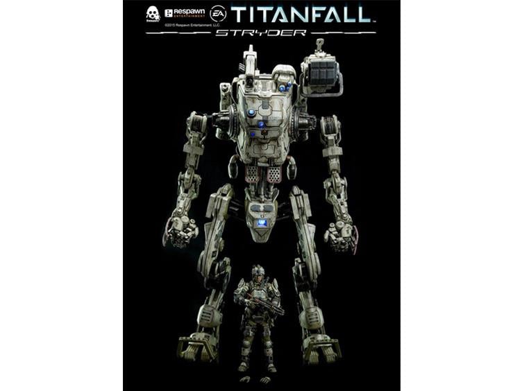 20" Titanfall IMC Stryder With 6" Pilot Figure Gallery Image 1