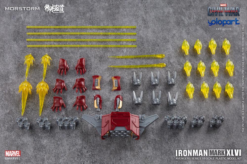 Captain America: Civil War Iron Man Mark 46 Normal (Standard Version) 1/9 Scale Model Kit Gallery Image 12