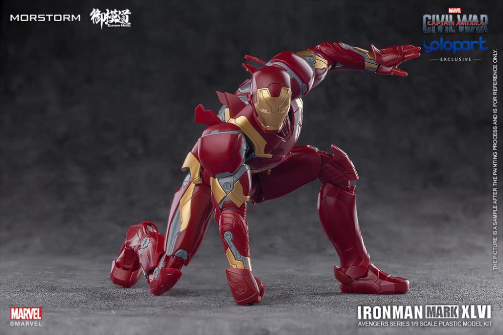 Captain America: Civil War Iron Man Mark 46 Normal (Standard Version) 1/9 Scale Model Kit Gallery Image 7
