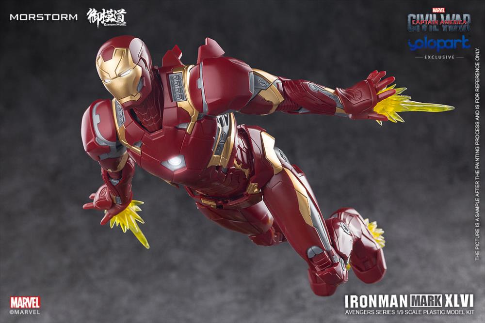 Captain America: Civil War Iron Man Mark 46 Normal (Standard Version) 1/9 Scale Model Kit Gallery Image 8