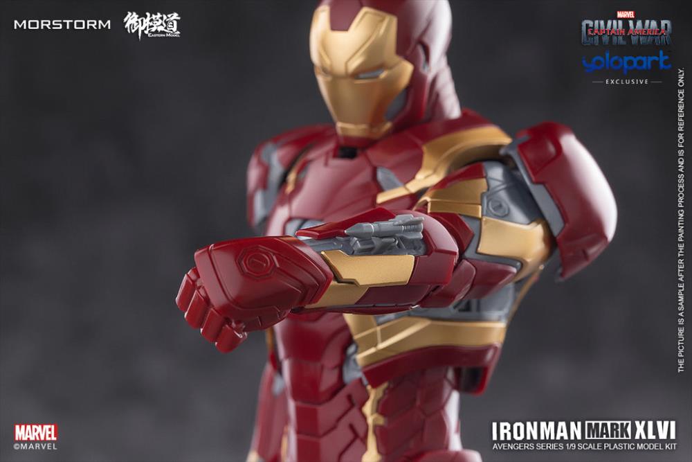 Captain America: Civil War Iron Man Mark 46 Normal (Standard Version) 1/9 Scale Model Kit Gallery Image 10