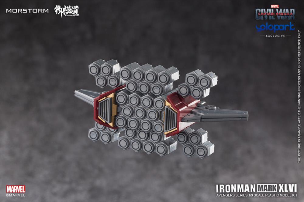 Captain America: Civil War Iron Man Mark 46 Normal (Standard Version) 1/9 Scale Model Kit Gallery Image 13