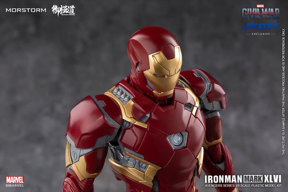 Captain America: Civil War Iron Man Mark 46 Normal (Standard Version) 1/9 Scale Model Kit Gallery Image 11