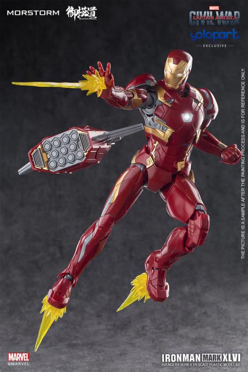 Captain America: Civil War Iron Man Mark 46 Normal (Standard Version) 1/9 Scale Model Kit Gallery Image 6