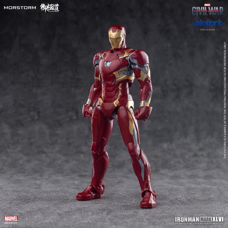 Captain America: Civil War Iron Man Mark 46 Normal (Standard Version) 1/9 Scale Model Kit Gallery Image 3