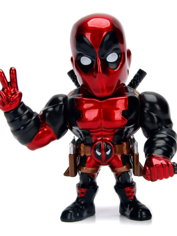 Marvel MetalFigs Deadpool (Metallic Paint) 4" Figure Gallery Image 2