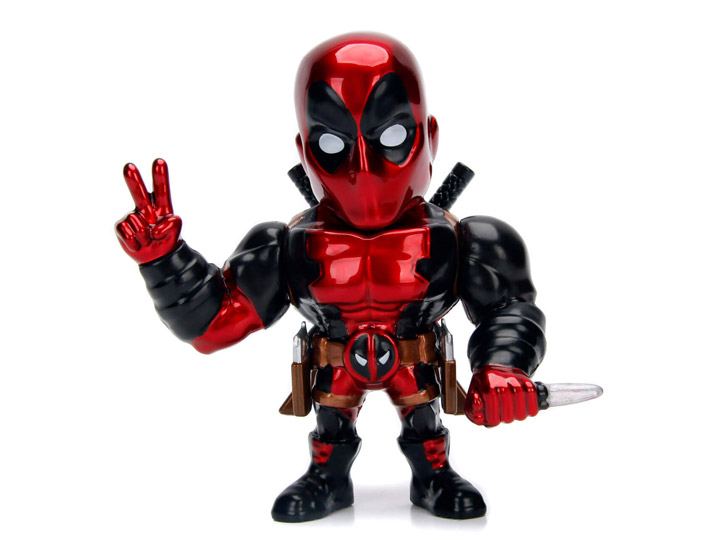 Marvel MetalFigs Deadpool (Metallic Paint) 4" Figure Gallery Image 1