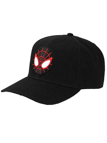 Marvel Spider-Man Miles Morales Pre-Curved Snapback Hat Gallery Image 2